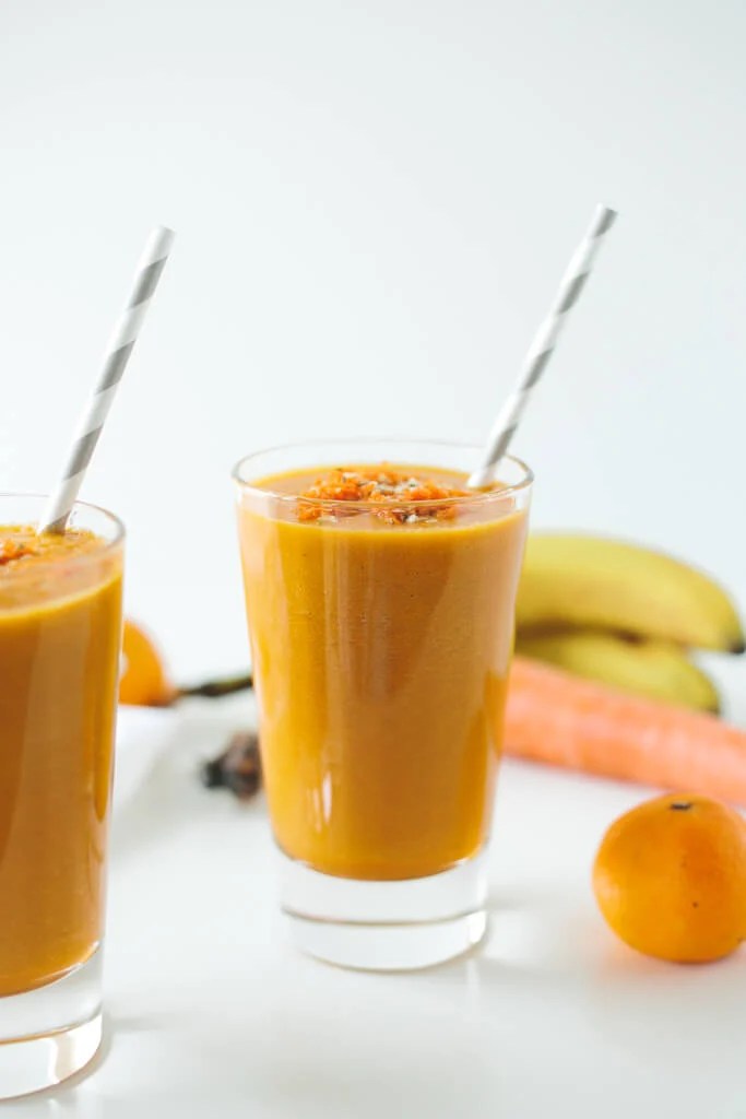 Golden Beet, Carrot and Turmeric Smoothie. A sweet, antioxidant and nutrient-packed smoothie with disease-fighting turmeric.